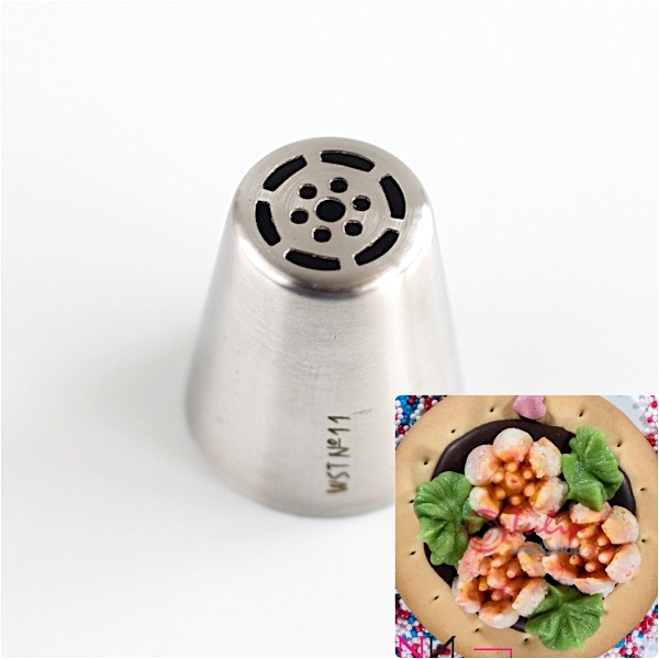 Насадка Тюльпан №11 Нежная | L размер (Russian Tulip Nozzle #11 Tender Six Petals | L size | by Tulip Workshop)