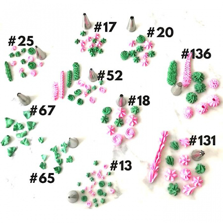 Кондитерская насадка открытая звезда №20 Tulip™ малый размер (diam. 5.5 mm; 8 лучей)