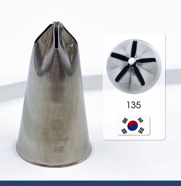Кондитерская насадка 135 Tulip звезда закрытый центр