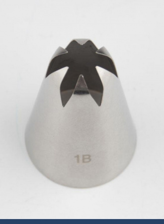 Кондитерская насадка 1B закрытая звезда ∅ 18 мм, 6 лучей, Эконом Кондитерская насадка 1B закрытая звезда ∅ 18 мм, 6 лучей, Эконом