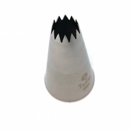 Кондитерская насадка 863 Tulip открытая звезда, Французская трубочка д.8.5 мм, 12 лучей