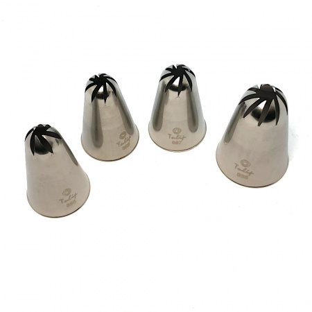 Кондитерскиая насадка закрытая звезда косые лучи №886 Tulip™ | 8 лучей станд. размер