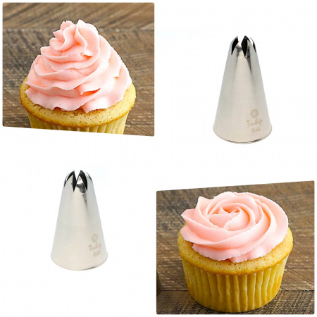 Кондитерская насадка закрытая звезда №845 Tulip™ (diam.7 mm; 7лучей) Кондитерская насадка закрытая звезда №845 Tulip™ (diam.7 mm; 7лучей)