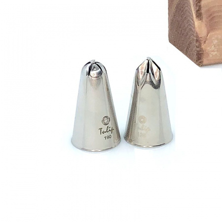 Кондитерская насадка звезда закрытый центр (прямые лучи) №190 Tulip™ | медиум размер Кондитерская насадка звезда закрытый центр (прямые лучи) №190 Tulip™ | медиум размер