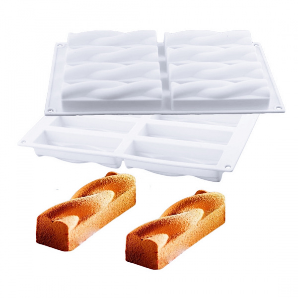 Силиконовая форма 3D для муссовых десертов | Кенди 8 ячеек