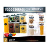 Набор 7 шт пластиковых герметичных контейнеров-баночек для хранения продуктов