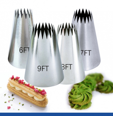 Кондитерская насадка 9FT Французская звезда ∅ 17 мм, 18 лучей Эконом Кондитерская насадка 9FT Французская звезда ∅ 17 мм, 18 лучей Эконом