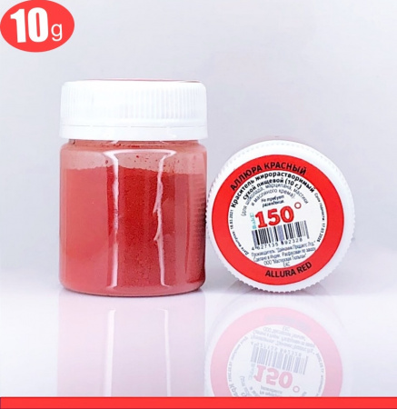 Пищевой краситель сухой ЖИРОрастворимый ЛАК АЛЛЮРА (красный яркий) 10 г | 150º Bake!™ Пищевой краситель сухой ЖИРОрастворимый ЛАК АЛЛЮРА (красный яркий) 10 г | 150º Bake!™