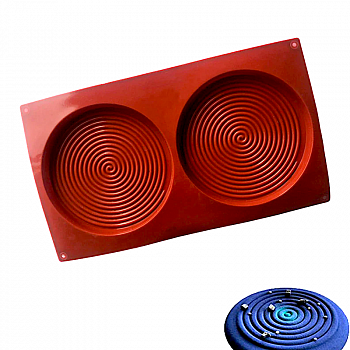 Форма для выпечки силиконовая Тортинка-Спираль 2 фигуры диам.135 мм