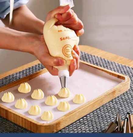 Кондитерские мешки 28 см малый размер (S), одноразовые Мастер