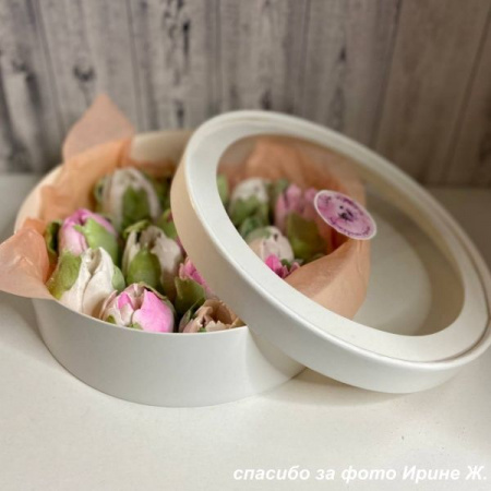 Коробка для выпечки круглая (шайба) 20•8 см СИРЕНЕВАЯ (окно, крышка+дно) | упак. 5-20 шт Коробка для выпечки круглая (шайба) 20•8 см СИРЕНЕВАЯ (окно, крышка+дно) | упак. 5-20 шт